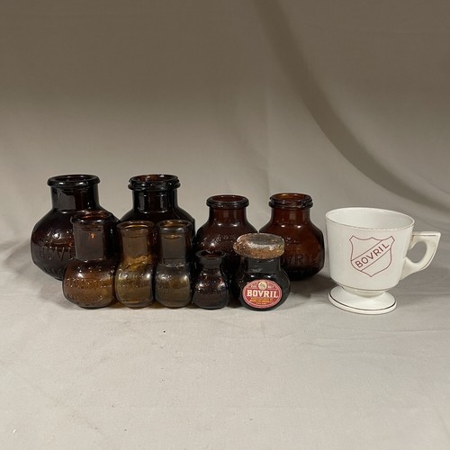Vintage antique bovril glass - bovril,