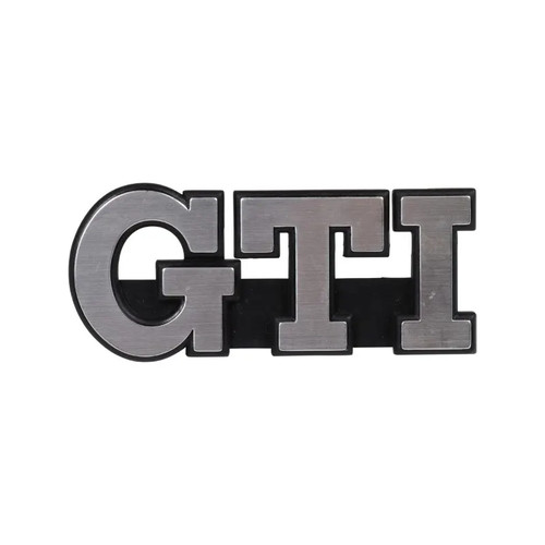 Front grille badge gti - badge, script