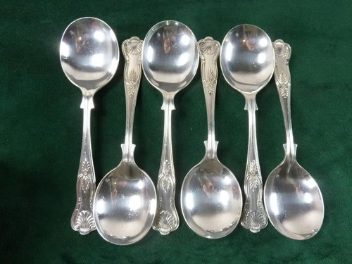 Nice vintage soup spoons - 6,