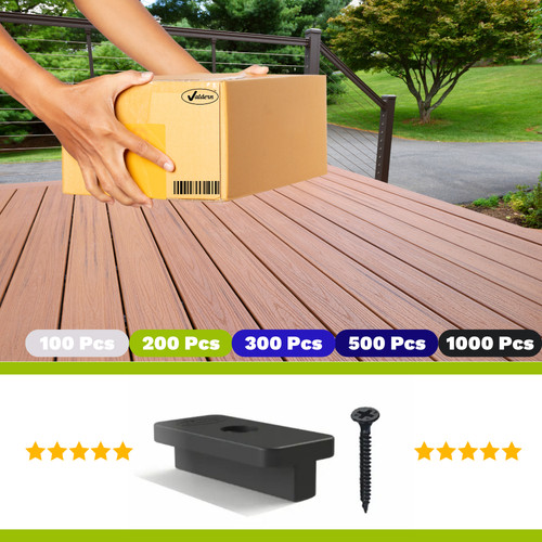 Composite decking clips hidden - composite,