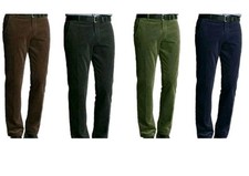 NEW MENS LUXURY CORDUROY CORD TROUSERS COTTON FORMAL CASUAL PANTS