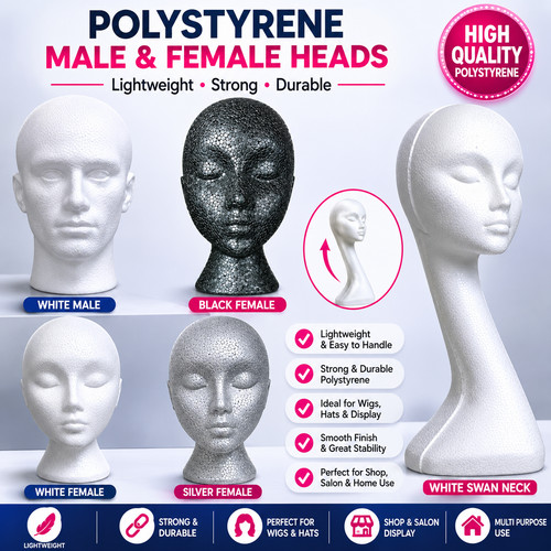 Polystyrene foam mannequin - polystyrene,