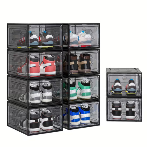 Clear shoe storage boxes - 12,