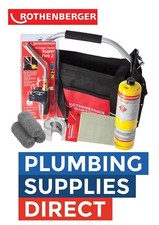 Rothenberger Plumber Tool Bag Superfire 2, Mapp, Mat, 15mm Cutters, Wool 