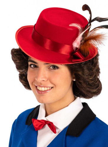 Deluxe mary poppins hat wig - mary,
