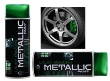METALLIC Vivid GREEN Brake Caliper Paint Spray Aerosol (CPM/G) Motorbike L