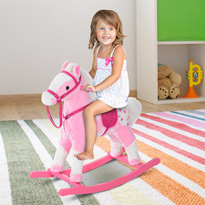 Kids Rocking Chair Horse Toddler Pony with Sound Baby Rocker Ride On Toy