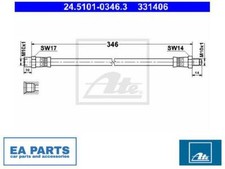Brake Hose for MERCEDES-BENZ