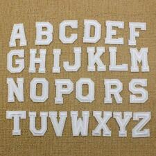 White Letter Patch Patches Sew