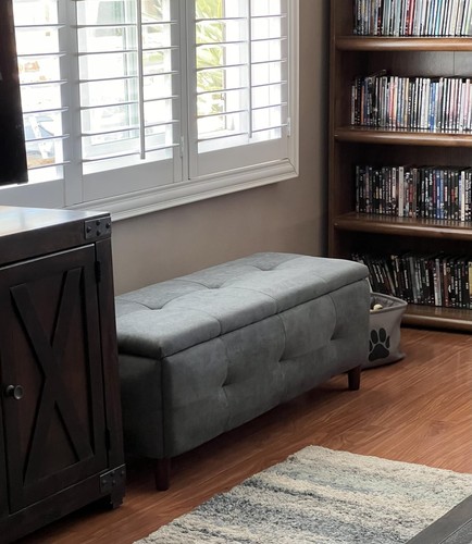 Footstool with storage space - footstool,