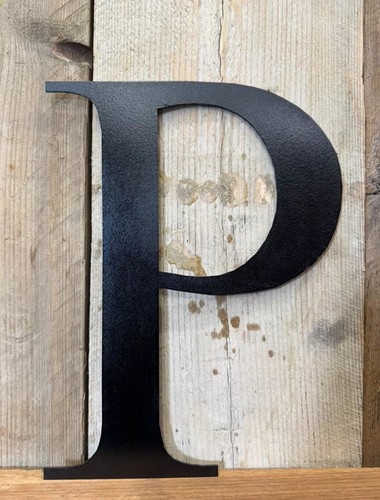 Rustic inch black metal - inch,