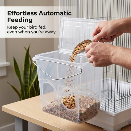 Automatic bird seed feeder for - automatic,