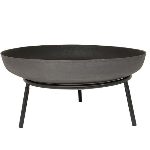 Cast iron brazier fire bowl - iron,