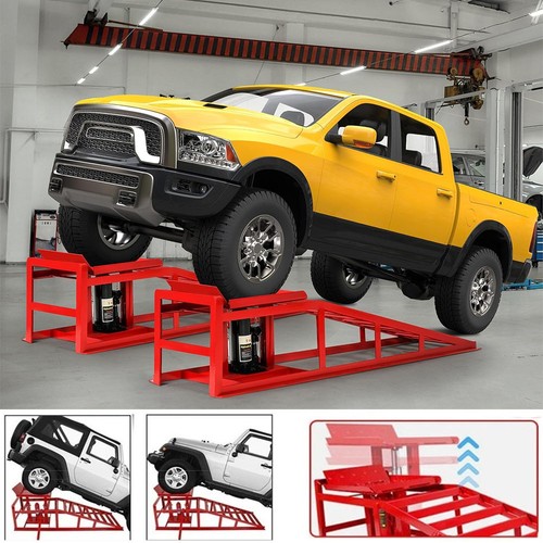 Ton hydraulic car ramps - 4, lift
