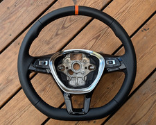 NEW LEATHER Steering Wheel for VW T6 Transporter Crafter II Golf MK7 VII MAN TGE