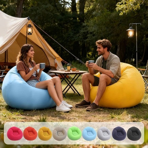 Inflatable bean bag chair - inflatable,