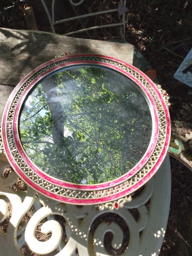 Moroccan red enamel filigree - moroccan,