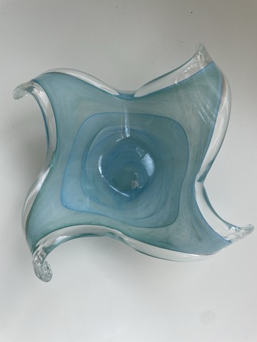 Vintage blue art - blue, bowl