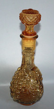 VINTAGE AMBER EMPOLI GLASS