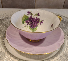 SHELLEY Oleander Violet Teacup & Saucer