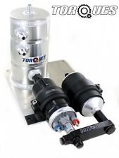 Sytec OTP 044 Fuel Pump + AN-6 Bosch Filter Swirl Surge Pot Assembly In BLACK