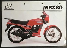 HONDA MBX80 Lightweight Sports Motorcycle Sales Specification Leaflet FEB 1983