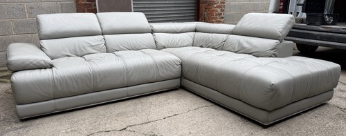 Italian leather corner sofa - italian,