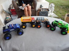 2013 Mattel Matchbox Monster Trucks Front Loader Swat Truck Lot Of 4 Estate Find