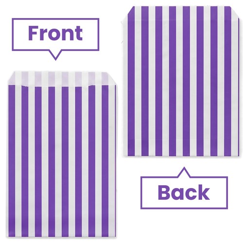 Striped paper sweet bags - striped,