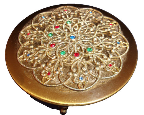Vintage gold tone - gold, marcasite