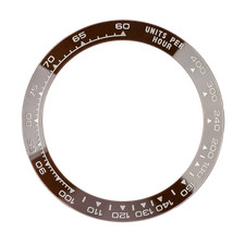 Brown & White Ceramic Bezel