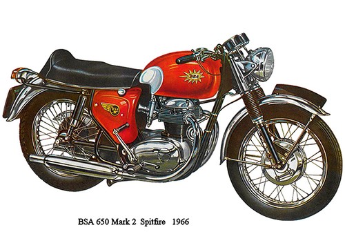 1966 bsa 650 - bsa, mark