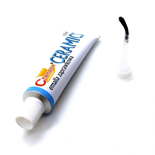 White enamel touch - enamel,
