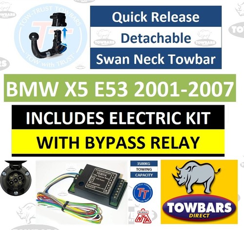 Detachable swan neck - detachable, towbar
