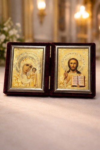 Handmade folding orthodox icon - folding,