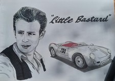 original ink drawing of James