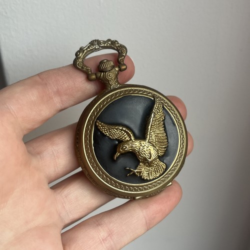 Vintage eagle black enamel - vintage,