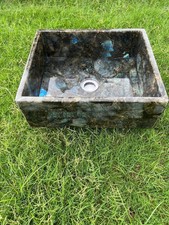 Bathroom Marble Vessel sink - Labradorite Basin Bowl, Countertop Wash Basin sink