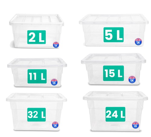 Clear plastic storage - plastic,