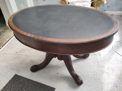Victorian drum writing - victorian, table