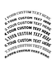 Truck/Car Personalised Wording