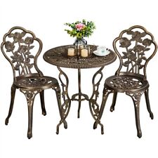 3 Piece Patio Bistro Table Set