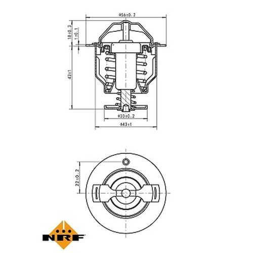 Nrf 725119 thermostat coolant - 725119,