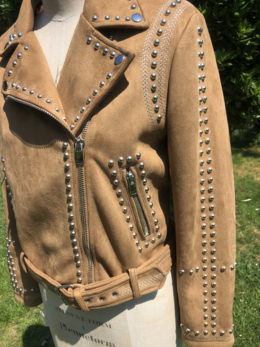 Zara caramel suede studded - zara,