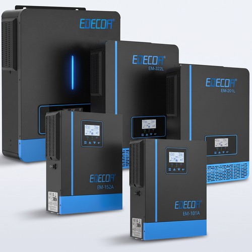 Edecoa hybrid inverter 48v 12v - hybrid,