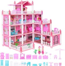 Large Pink 4 Story Doll House