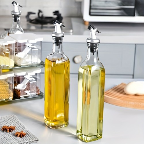 Glass olive oil - pourer, cooking