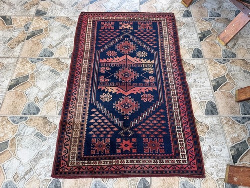 Small distressed turkish rug - small,