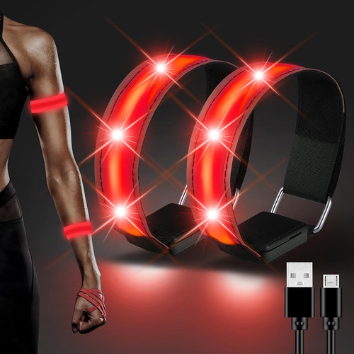 2pcs light led armbands - 2pcs, up