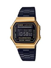 Unisex Watch CASIO A168WEGB-1B VINTAGE Steel Golden Black Mens Womens Classic